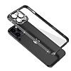 Eiroo iPhone 12 Pro Kamera Korumal Tal Silver Silikon Klf - Resim: 1