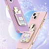 Eiroo iPhone 12 Tal Parfm Standl Beyaz Silikon Klf - Resim: 8