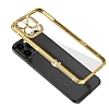 Eiroo iPhone 13 Pro Kamera Korumal Tal Gold Silikon Klf - Resim: 1