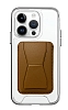 Eiroo iPhone 14 Pro Kahverengi Kartlkl Standl Ultra Koruma Klf