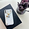 Eiroo iPhone 14 Pro Max Hologram Kalpli Zincirli effaf Rubber Klf - Resim: 1