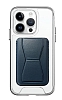 Eiroo iPhone 14 Pro Max Lacivert Kartlkl Standl Ultra Koruma Klf