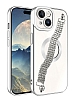 Eiroo iPhone 15 Plus Su Yolu Zincirli Silver Silikon Klf
