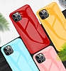 Eiroo iPhone X / XS Silikon Kenarl Mor Cam Klf - Resim: 5