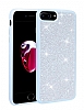 Eiroo Stone iPhone 7 Plus / 8 Plus Tal Mavi Silikon Klf