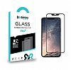 Eiroo iPhone X / XS Full Tempered Glass Siyah Cam Ekran Koruyucu