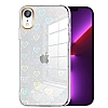 Eiroo iPhone XR Hologram Kalpli Silikon Kenarl effaf Rubber Klf