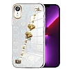 Eiroo iPhone XR Hologram Kalpli Zincirli effaf Rubber Klf