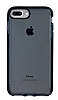 Eiroo Jelly iPhone 7 Plus / 8 Plus Siyah Silikon Klf