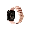 Eiroo KRD-23 Apple Watch 7 Pembe Silikon Kordon (45 mm)