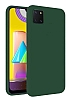 Eiroo Lansman Samsung Galaxy Note 10 Lite Koyu Yeil Silikon Klf