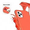 Eiroo Lansman iPhone 11 Pro Turuncu Silikon Klf - Resim 3