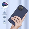 Eiroo Lansman iPhone 13 Lacivert Silikon Klf - Resim: 3