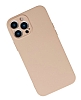 Eiroo Lansman iPhone 13 Pro Kamera Korumal Pembe Silikon Klf - Resim: 2