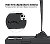 Eiroo Lansman iPhone 13 Pro Siyah Silikon Klf - Resim: 3