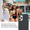 Eiroo Lansman iPhone 13 Pro Siyah Silikon Klf - Resim: 2