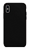 Eiroo Lansman iPhone X / XS Siyah Silikon Klf
