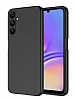 Eiroo Lansman Samsung Galaxy A35 Siyah Silikon Klf