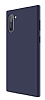 Eiroo Lansman Samsung Galaxy Note 10 Lacivert Silikon Klf