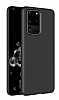 Eiroo Lansman Samsung Galaxy S20 Ultra Siyah Silikon Klf