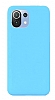 Eiroo Lansman Xiaomi 11 Lite 5G NE Mavi Silikon Klf