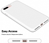Eiroo Lansman Xiaomi Redmi 9 Beyaz Silikon Klf - Resim 2