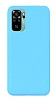 Eiroo Lansman Xiaomi Redmi Note 10S Mavi Silikon Klf