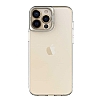 Eiroo Lens Stand iPhone 13 Pro Max Gold Kamera effaf Silikon Klf - Resim: 1