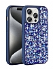 Eiroo Linea iPhone 15 Pro Max Tal Lacivert Silikon Klf