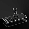 Eiroo Liquid Ring OnePlus 10 Pro Standl Siyah Silikon Klf - Resim: 4