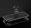 Eiroo Liquid Ring Samsung Galaxy A03s Standl Siyah Silikon Klf - Resim: 8