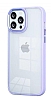 Eiroo Luxe iPhone 13 Pro Lila Silikon Kenarl Rubber Klf