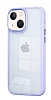 Eiroo Luxe iPhone 13 Lila Silikon Kenarl Rubber Klf