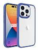 Eiroo Luxe iPhone 15 Pro Max Silikon Kenarl Lavender Grey Rubber Klf