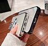 Eiroo Luxury Clear iPhone 12 Kamera Korumal Yeil Silikon Klf - Resim 1