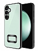 Eiroo Luxury Clear Samsung Galaxy A35 Kamera Korumal Siyah Silikon Klf