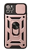 Eiroo Magnet Lens iPhone 13 Pro Max 6.7 in Ultra Koruma Rose Gold Klf