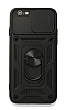 Eiroo Magnet Lens iPhone 6 / 6S Ultra Koruma Siyah Klf