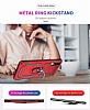 Eiroo Magnet Ring Huawei P Smart 2019 Ultra Koruma Krmz Klf - Resim 2