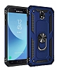 Eiroo Magnet Ring Samsung Galaxy J7 Pro 2017 Ultra Koruma Lacivert Klf