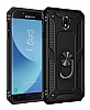 Eiroo Magnet Ring Samsung Galaxy J7 Pro 2017 Ultra Koruma Siyah Klf