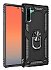 Eiroo Magnet Ring Samsung Galaxy Note 10 Ultra Koruma Siyah Klf