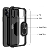 Eiroo Magnetics iPhone 12 / 12 Pro 6.1 in Ultra Koruma Siyah Klf - Resim: 5