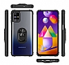 Eiroo Magnetics Samsung Galaxy M31S Ultra Koruma Krmz Klf - Resim 1