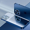 Eiroo Matte Crystal iPhone 13 Pro Kamera Korumal Yeil Rubber Klf - Resim 3