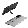 Eiroo Matte Slim Samsung Galaxy S22 5G Standl Siyah Rubber Klf - Resim 5