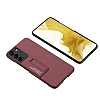 Eiroo Matte Slim Samsung Galaxy S22 Plus 5G Standl Yeil Rubber Klf - Resim 3