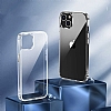 Eiroo Metal Serisi iPhone 14 Silikon Kenarl effaf Rubber Klf - Resim: 6