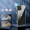 Eiroo Metal Serisi iPhone 14 Silikon Kenarl effaf Rubber Klf - Resim: 7