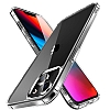 Eiroo Metal Serisi iPhone 14 Silikon Kenarl effaf Rubber Klf - Resim: 1